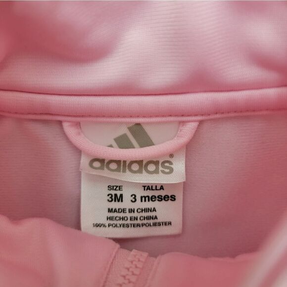Adidas Girls Classic Tricot Track Set of Two Pink Sporty Size 3 Months - Picture 6 of 11